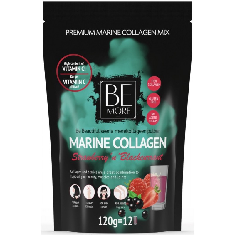 Be more Marine Collagen 120 g Maasikas & Mustsõstar foto